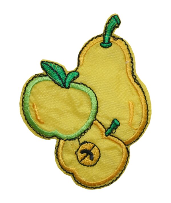 Aufnäher Bügelbild Aufbügler Birne 65x90mm (1071)
