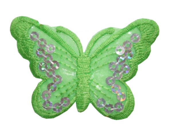aufnaher-bugelbild-aufbugler-schmetterling-45x70-mm-grun-1081 Aufnäher Bügelbild Aufbügler Schmetterling 45x70 mm grün (1081)