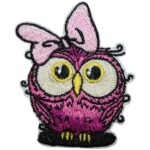 Aufnäher Bügelbild Aufbügler Eule 50x60 mm (1151)