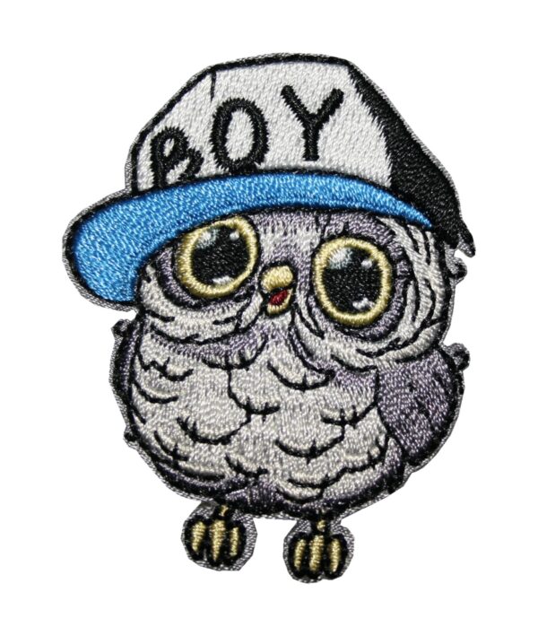 Aufnäher Bügelbild Aufbügler Eule 50x60 mm (1153)