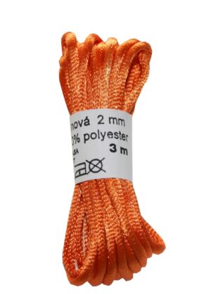 Satinkordel Satinschnur Kordel Satinfaden 3 m 2 mm orange (0005)