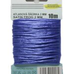 Satinkordel Satinschnur Kordel Satinfaden 10 m 2 mm blau (0038)