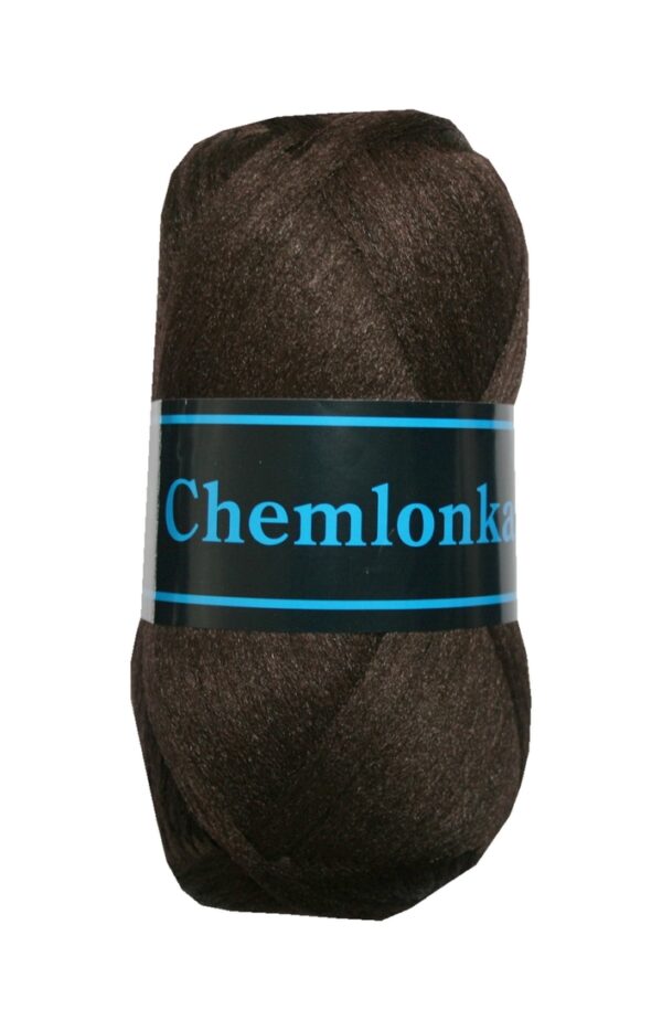 Strickgarn Makramee Chemlonka 50g 100% Polypropylen braun (0702)