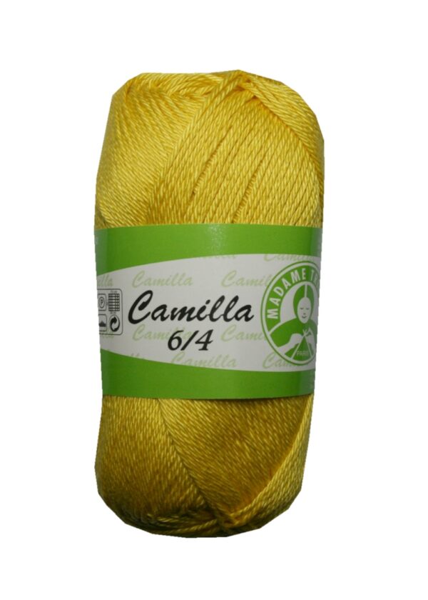 strickgarn-garn-camilla-100-baumwolle-50g-gelb-0553 Strickgarn Garn Camilla 100% Baumwolle 50g gelb (0553)