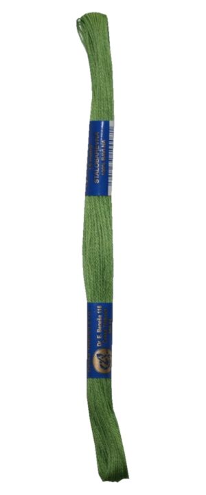 Stickgarn Stickfaden Knüpfgarn 100% Baumwolle 15 m grün (6162)