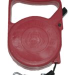 Hundeleine mit Aufrollautomatik und Karabinerhaken inkl. Drehwirbel rot (0034)