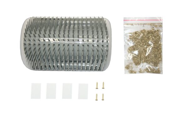 Katzen Kratzecke Massage-Ecke mit Katzenminze grau (0040)