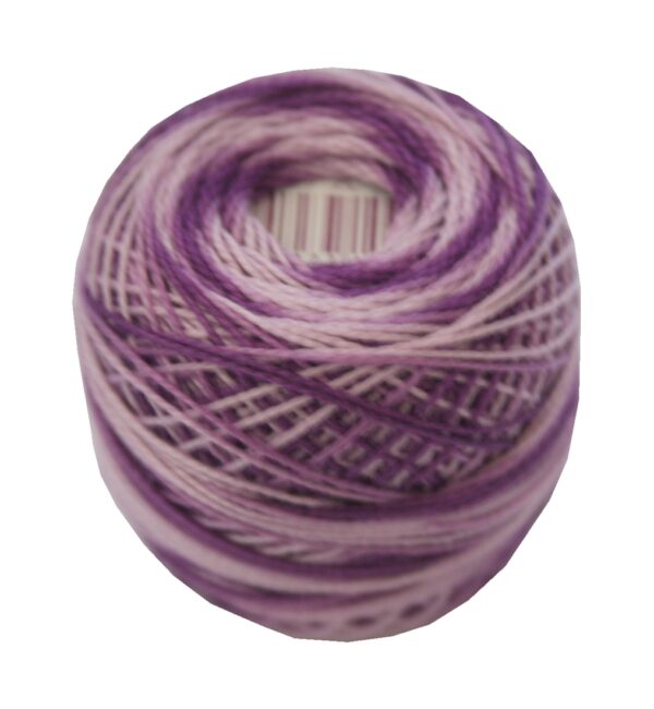 perlovka-kreuzstichgarn-baumwolle-perlgarn-85m-violett-ombre-4327 PERLOVKA Kreuzstichgarn Baumwolle Perlgarn 85m violett ombre (4327)