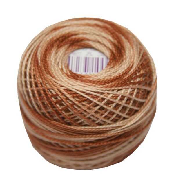 perlovka-kreuzstichgarn-baumwolle-perlgarn-85m-braun-ombre-7226 PERLOVKA Kreuzstichgarn Baumwolle Perlgarn 85m braun ombre (7226)