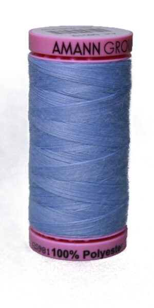 Zwirn 100 % Polyester ASPO PES 120 Amann hellblau bleu 500 m (0271)