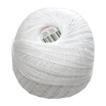 Strickgarn Häkelgarn 100 % Baumwolle SNÌHURKA 200 m weiß (0008)