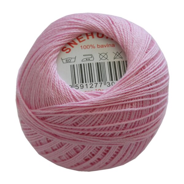 Strickgarn Häkelgarn 100 % Baumwolle SNÌHURKA 200 m rosa (3434)