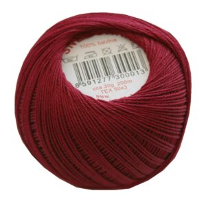 Strickgarn Häkelgarn 100% Baumwolle SNÌHURKA 200m bordeaux (3494)