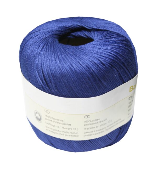 Strickgarn Häkelgarn 100% Baumwolle 50 g dunkelblau (4152)