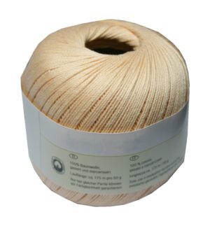 Strickgarn Häkelgarn 100% Baumwolle 50 g sekt (4171)