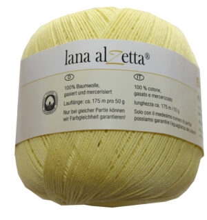 Strickgarn Häkelgarn 100% Baumwolle 50 g hellgelb (4210)