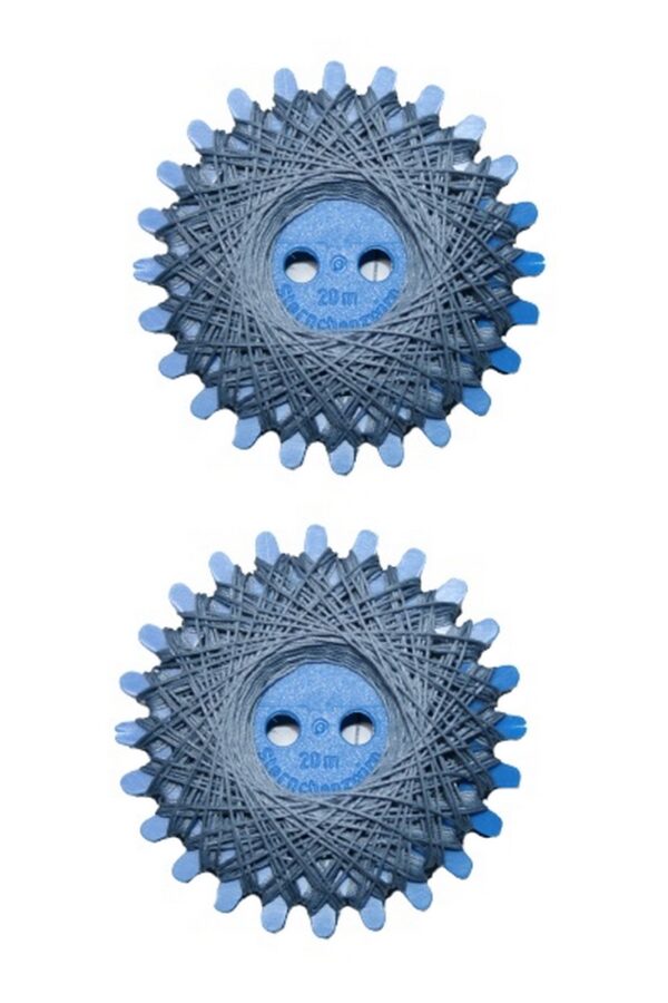 Sternzwirn Baumwolle 2 Stück je 20 m grau (0963)