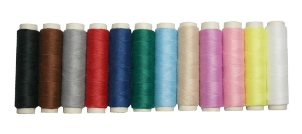 Nähmaschinen Nähgarn Mix 600 m 12 x 50 m Polyester 40/2 (1099)