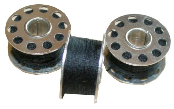 Nähmaschinen Nähgarn 3 Spulen je 25 m 75 m Polyester 40/2 schwarz (1001)