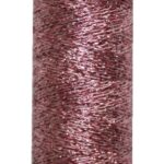 Metallic Stickgarn METALUX Beilauffaden 60 m altrosa (0303)