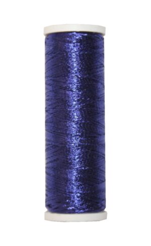 Metallic Stickgarn REXETA Beilauffaden 60m blau (1303)
