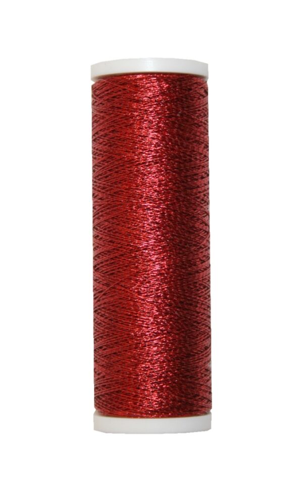 metallic-stickgarn-rexeta-beilauffaden-60m-rot-1304 Metallic Stickgarn REXETA Beilauffaden 60m rot (1304)