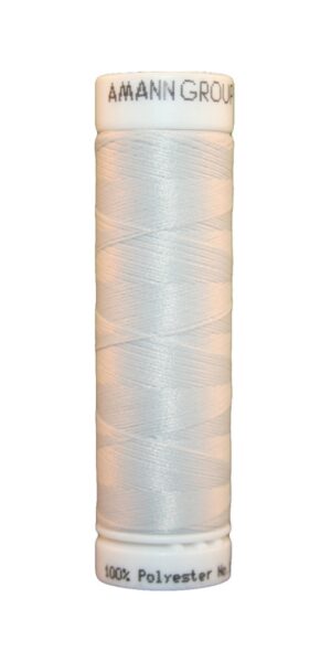 Elastischer Zwirn Polyester ASPOTEX 120 Amann 100m silbergrau (0411)