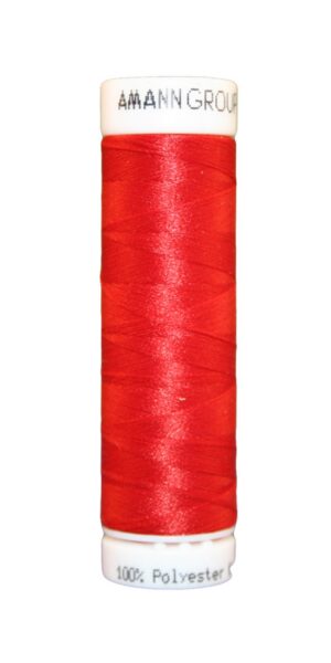 Elastischer Zwirn Polyester ASPOTEX 120 Amann 100m rot (0504)