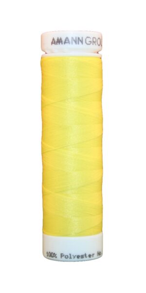 Elastischer Zwirn Polyester ASPOTEX 120 Amann 100m gelb (3361)