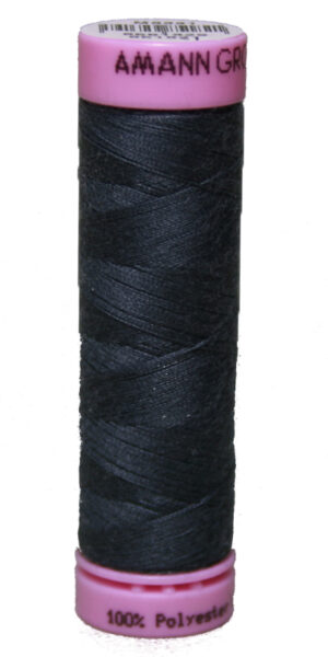Zwirn 100 % Polyester ASPO PES 120 Amann grau anthrazit 100 m (0345)