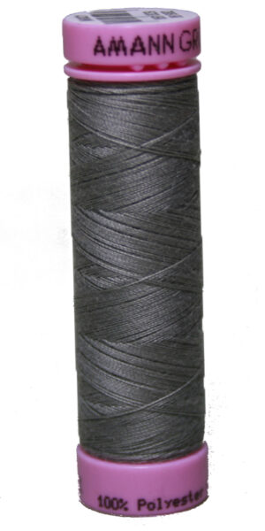 Zwirn 100 % Polyester ASPO PES 120 Amann grau 100 m (0413)