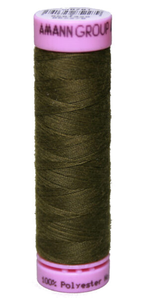 Zwirn 100 % Polyester ASPO PES 120 Amann oliv grün khaki 100 m (0667)