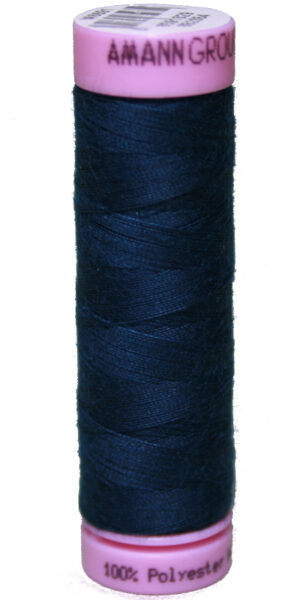 Zwirn 100 % Polyester ASPO PES Amann dunkel blau schwarz 100 m (0763)