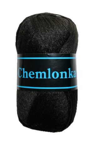 Strickgarn Chemlonka 50 g 100% Polypropylen schwarz (0901)