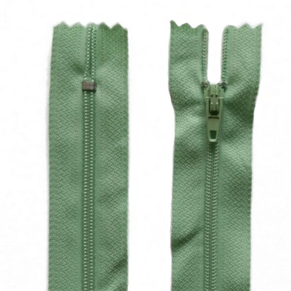 Reißverschluss 20 cm spiralförmig 3 mm nicht trennbar hellgrün (2019)