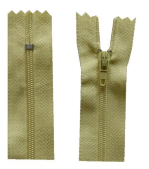 Reißverschluss 22 cm spiralförmig nicht trennbar gelb (2208)