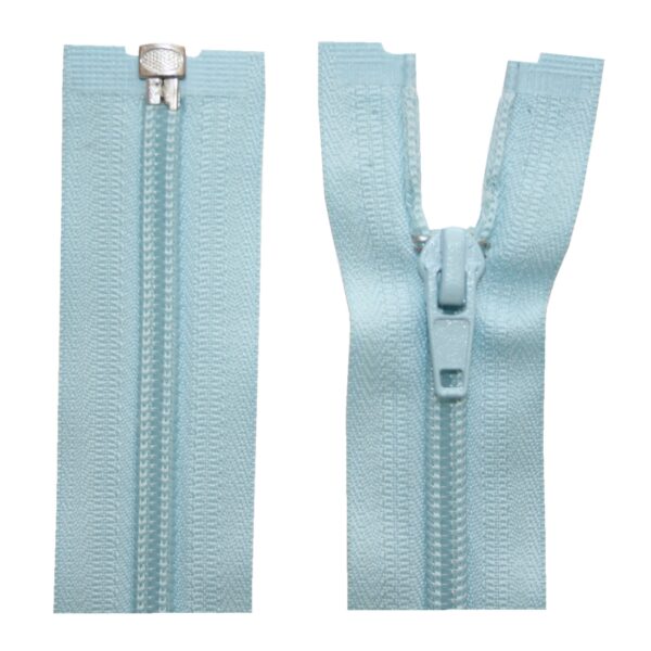 Reißverschluss 22 cm spiralförmig nicht trennbar helllblau (2246)
