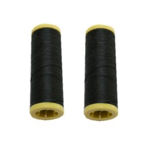 Nähmaschinen Nähgarn 200 m 2 Rollen je 100 m Polyester schwarz (0003)