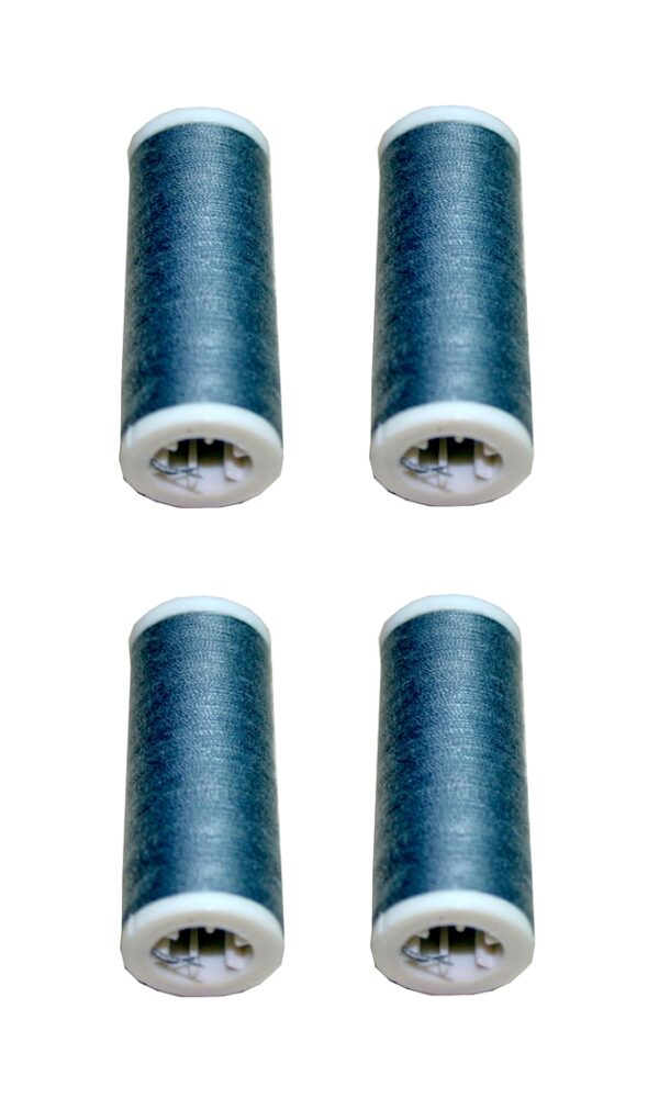 Nähmaschinen Nähgarn 400m 4 x 100m Polyester anthrazit grau (1006)