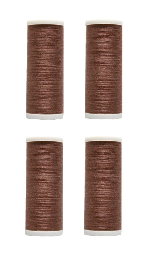 nahmaschinen-nahgarn-400m-4-x-100m-polyester-40-2-braun-1040 Nähmaschinen Nähgarn 400m 4 x 100m Polyester 40/2 braun (1040)
