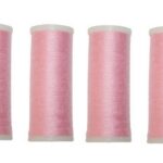 Nähmaschinen Nähgarn 400 m 4 x 100 m Polyester 40/2 rosa (1060)
