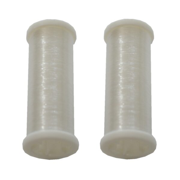 Nähmaschinen Garn transparent 2 Rollen je 50 m transparent (9998)