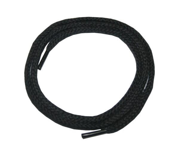 Schuhband Schnürsenkel 1 Paar Baumwolle 75 cm Kordel rund schwarz (0046)