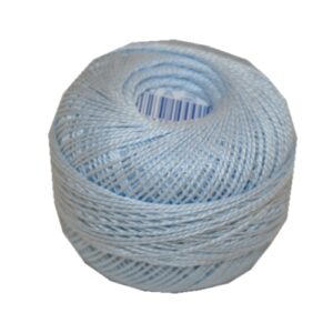 PERLOVKA Kreuzstichgarn Baumwolle Perlgarn 10g 85m hellblau (5412)