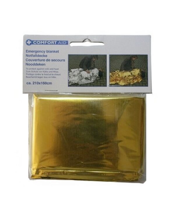 Rettungsdecke Rettungsfolie Gold Silber 160 x 210 cm 1 Stück (0120)