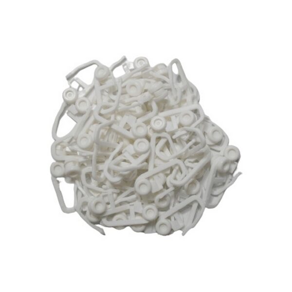 Gardinenrollen für Vorhangschienen weiß 50 Stück (0125)