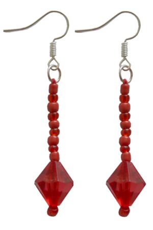 Ohrring Ohrhänger Rina rot (0028)