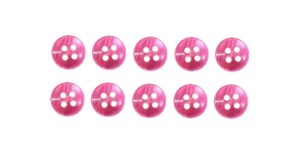 Knopf Knöpfe 12mm 4 loch pink 10 Stück (0195)