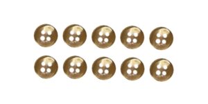 Knopf Knöpfe 12mm 4 loch beige 10 Stück (0198)