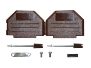 D-Sub Steckergehäuse Gehäuseschalen 25polig /44HD braun (0268)